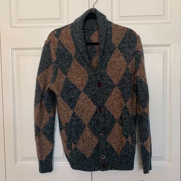 Tommy Hilfiger “grandpa sweater” in a classic diamond pattern in a size … - Picture 1 of 8